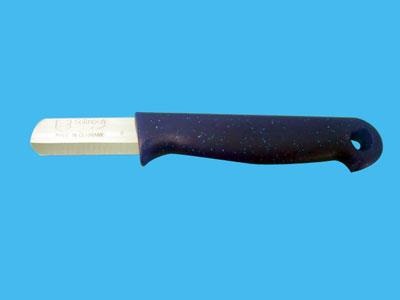 knife band steel blue 40mm round